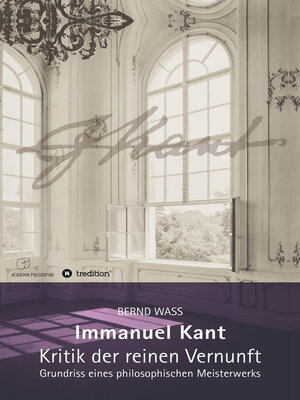 cover image of Immanuel Kant, Kritik der reinen Vernunft